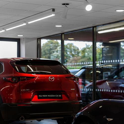 Commercial Lighting for Car Showroom